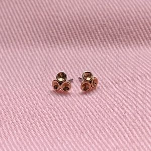 Tawapa 14k rose gold “Oceana” threadless ends, set of 2